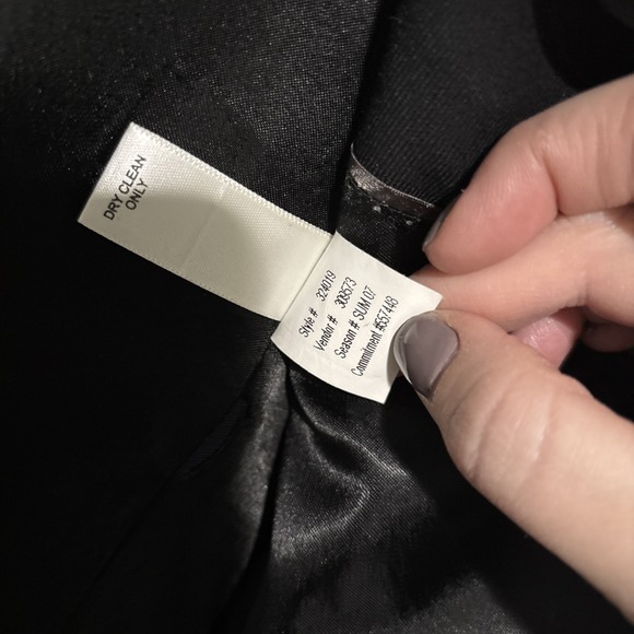 Banana Republic Men's Modern 38S Sport Jacket Made In Turkey 100% Wool Black - Picture 5 of 7